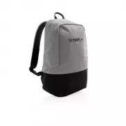 Plecak chroniący przed kieszonkowcami, plecak na laptopa - szary, czarny