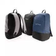 Plecak chroniący przed kieszonkowcami, plecak na laptopa - niebieski, czarny