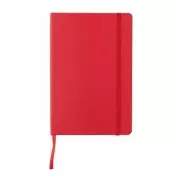 Notatnik A5 Deluxe, twarda okładka - czerwony