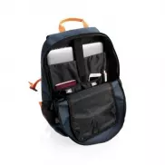 Plecak na laptopa 15,6', ochrona RFID - niebieski, pomarańczowy