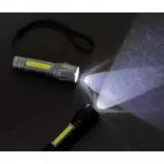 Kieszonkowa latarka LED 3W ze światłem COB - szary