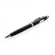 Długopis, touch pen, lampka COB - czarny