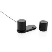 Zestaw głośników bezprzewodowych 2x3W, ładowane indukcyjnie - czarny