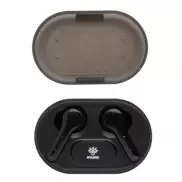 Bezprzewodowe słuchawki douszne TWS Light Up Logo - czarny