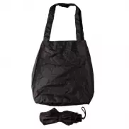 Parasol manualny 21', składany, torba na zakupy - czarny