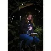 Manualny parasol sztormowy 23', światło LED - czarny