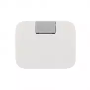 Podróżny hub USB 2.0 - biały, srebrny
