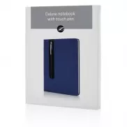 Notatnik A5 Deluxe, touch pen - niebieski