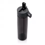 Butelka sportowa 750 ml ze słomką - szary