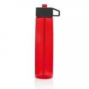 Butelka sportowa 750 ml ze słomką - czerwony, szary