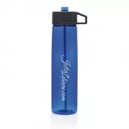 Butelka sportowa 750 ml ze słomką - niebieski, szary