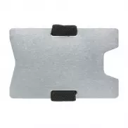 Minimalistyczny portfel, ochrona RFID - srebrny, czarny