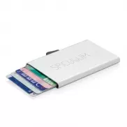 Etui na karty kredytowe C-Secure, ochrona RFID - srebrny