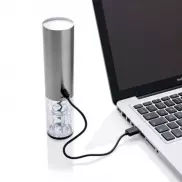 Elektryczny korkociąg do wina na USB - szary