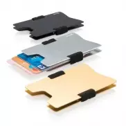 Minimalistyczny portfel, ochrona RFID - czarny, czarny