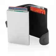 Etui na karty kredytowe i portfel C-Secure, ochrona RFID - czarny, srebrny