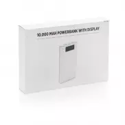 Power bank 10000 mAh z wyświetlaczem - biały