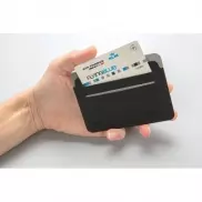 Etui na karty kredytowe Quebec, ochrona RFID - czarny, szary