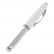 Długopis, touch pen, lampka - biały