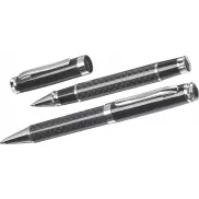 Zestaw piśmienny, długopis i pióro kulkowe - czarny
