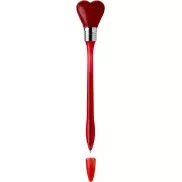 Długopis  'serce' z zatyczką - czerwony
