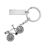 Brelok do kluczy 'rower' - srebrny
