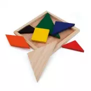 Puzzle tangram - wielokolorowy