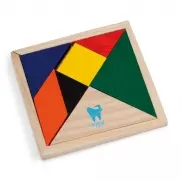 Puzzle tangram - wielokolorowy