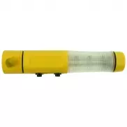 Latarka bezpieczeństwa 1 LED, przecinak do pasów, młotek bezpieczeństwa | Auden - żółty