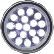Latarka kieszonkowa 17 LED - srebrny