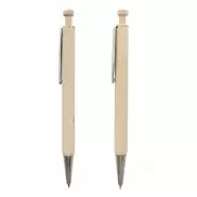 Zestaw piśmienny, długopis i ołówek mechaniczny - drewno