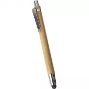 Bambusowy długopis, touch pen - brązowy