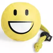 Torba na zakupy 'uśmiechnięta buzia', składana - żółty