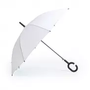 Wiatroodporny parasol automatyczny, rączka C - biały
