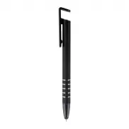 Długopis, touch pen, stojak na telefon | Erran - czarny