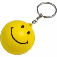 Brelok do kluczy, antystres 'uśmiechnięta buzia' - żółty