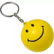 Brelok do kluczy, antystres 'uśmiechnięta buzia' - żółty