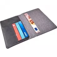 Etui na karty kredytowe i paszport, ochrona RFID - grafitowy