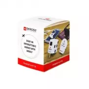 Uniwersalna ładowarka, adapter podróżny SKROSS PRO – World and USB - biały