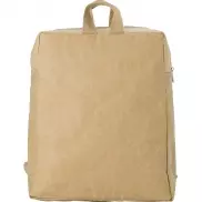Plecak z laminowanego papieru - brązowy