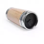 Bambusowy kubek termiczny 500 ml - brązowy