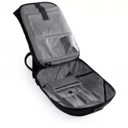 Nieprzemakalny plecak na laptopa 15' i tablet 10', ładowarka słoneczna - szary