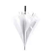 Duży wiatroodporny parasol automatyczny - biały