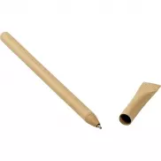 Długopis z kartonu z recyklingu - brązowy
