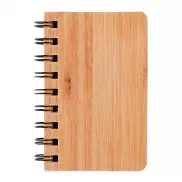 Bambusowy notatnik ok. A6 - brązowy