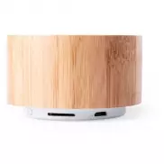Bambusowy głośnik bezprzewodowy 3W, radio - brązowy