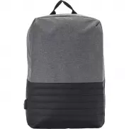 Plecak chroniący przed kieszonkowcami, przegroda na laptopa 15' - czarny