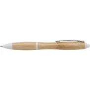 Bambusowy długopis - biały