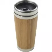 Bambusowy kubek termiczny 400 ml - jasnobrązowy