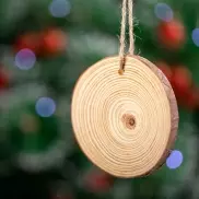 Drewniana zawieszka świąteczna - drewno